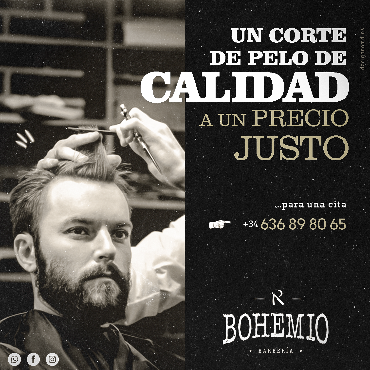 social media project hairdresser